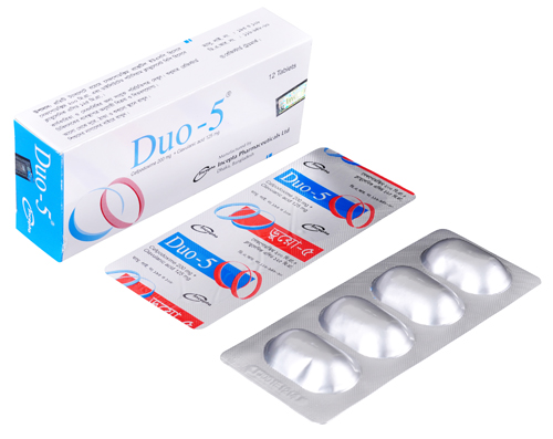 Picture of Tablet Duo-5 200mg+125mg